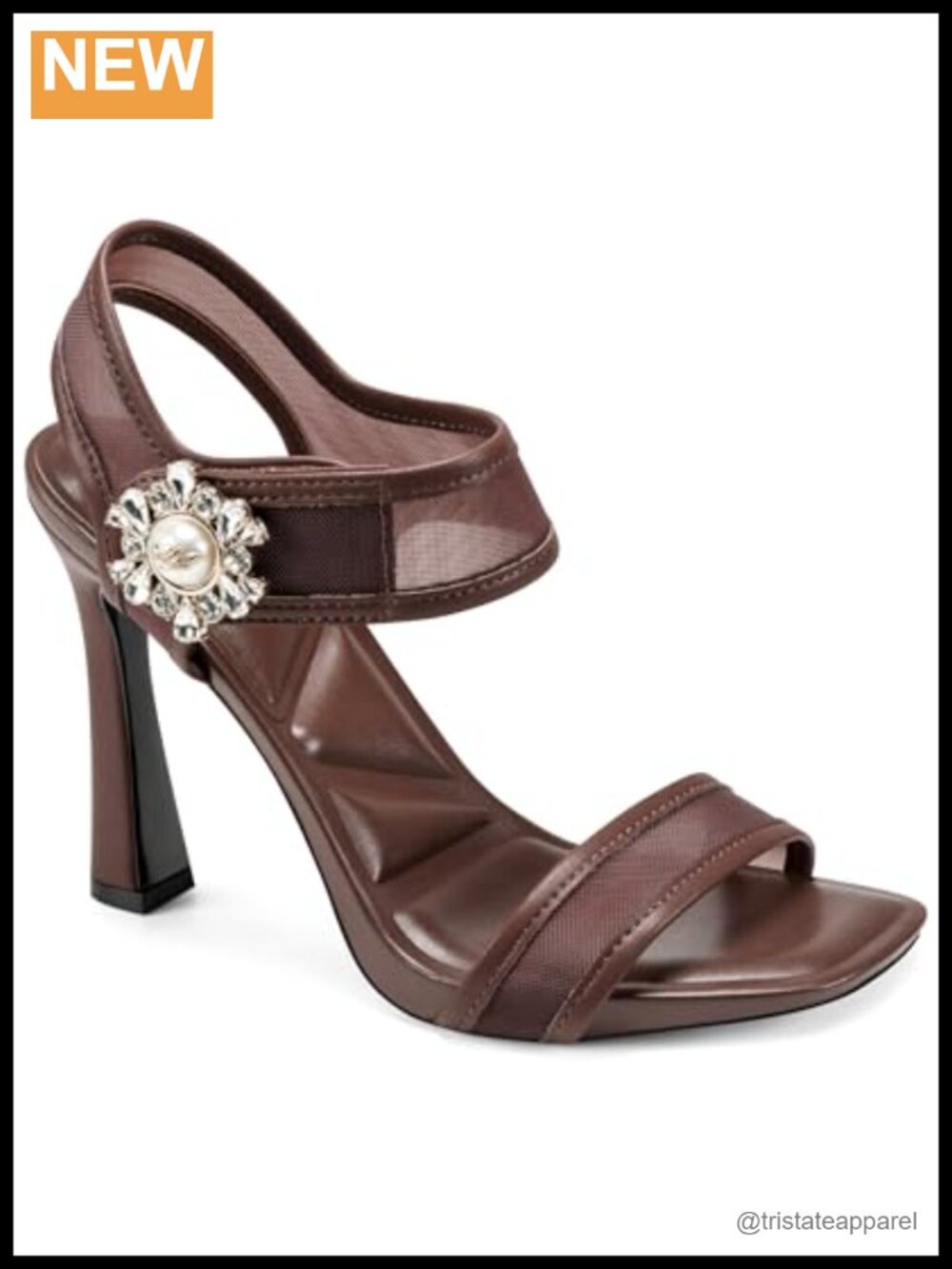 Dressy Mesh Feminine Elegant Stiletto Heel Ankle Strap Sandal